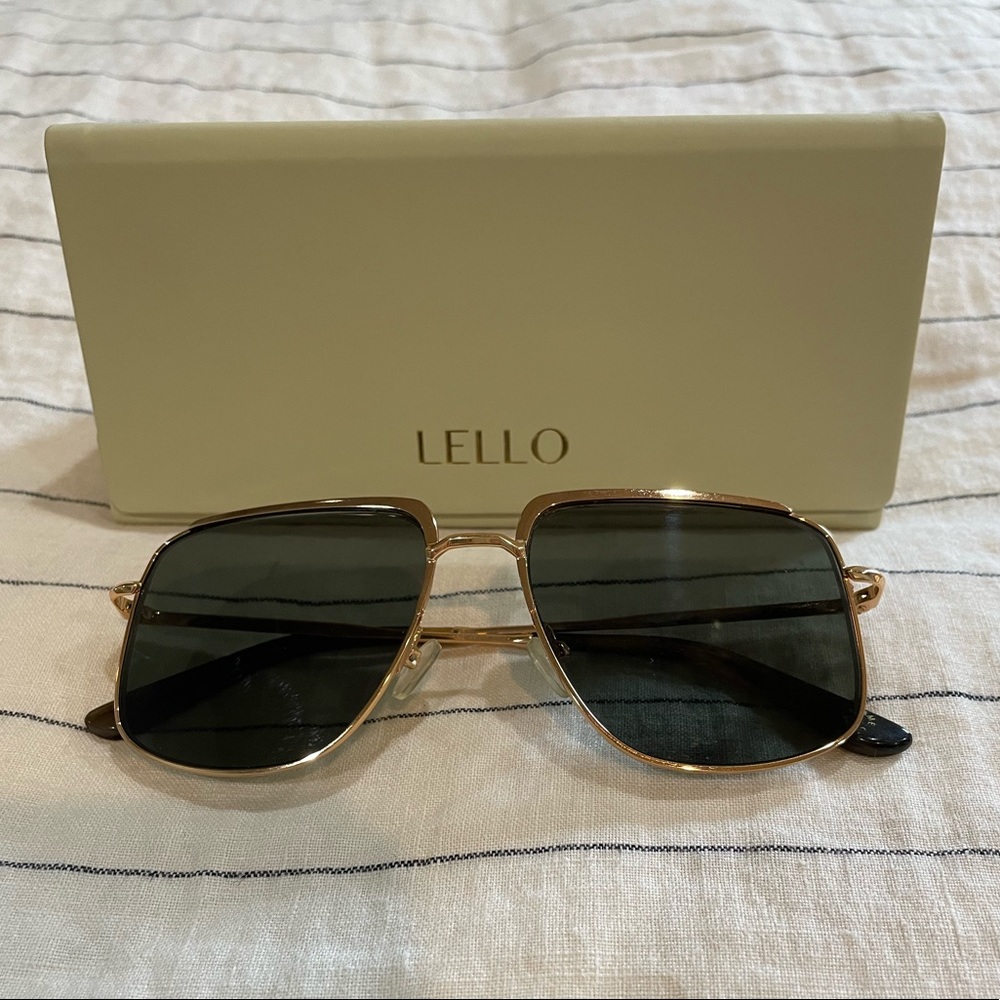 Lello Sunglasses - The Stevie 24k Green Polarized.